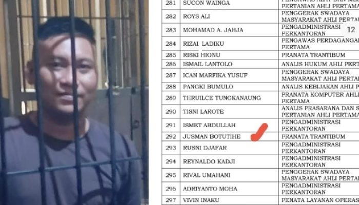 TSK Dugaan Pembunuhan di Bone Bolango Akan Dilantik Jadi ASN P3K di Pohuwato, Apakah Bupati Sehat ?